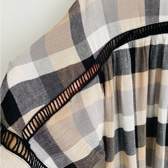 Anthropologie Maeve Plaid Kimono Tunic Dress | Med - Picture 6 of 6